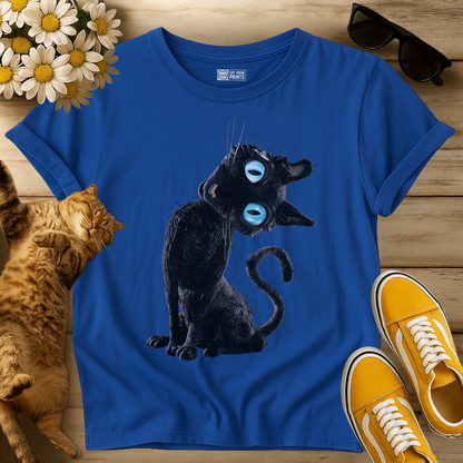 Black Cat Lazy T-Shirt