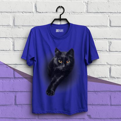 Black Cat Yellow Eyes T-Shirt