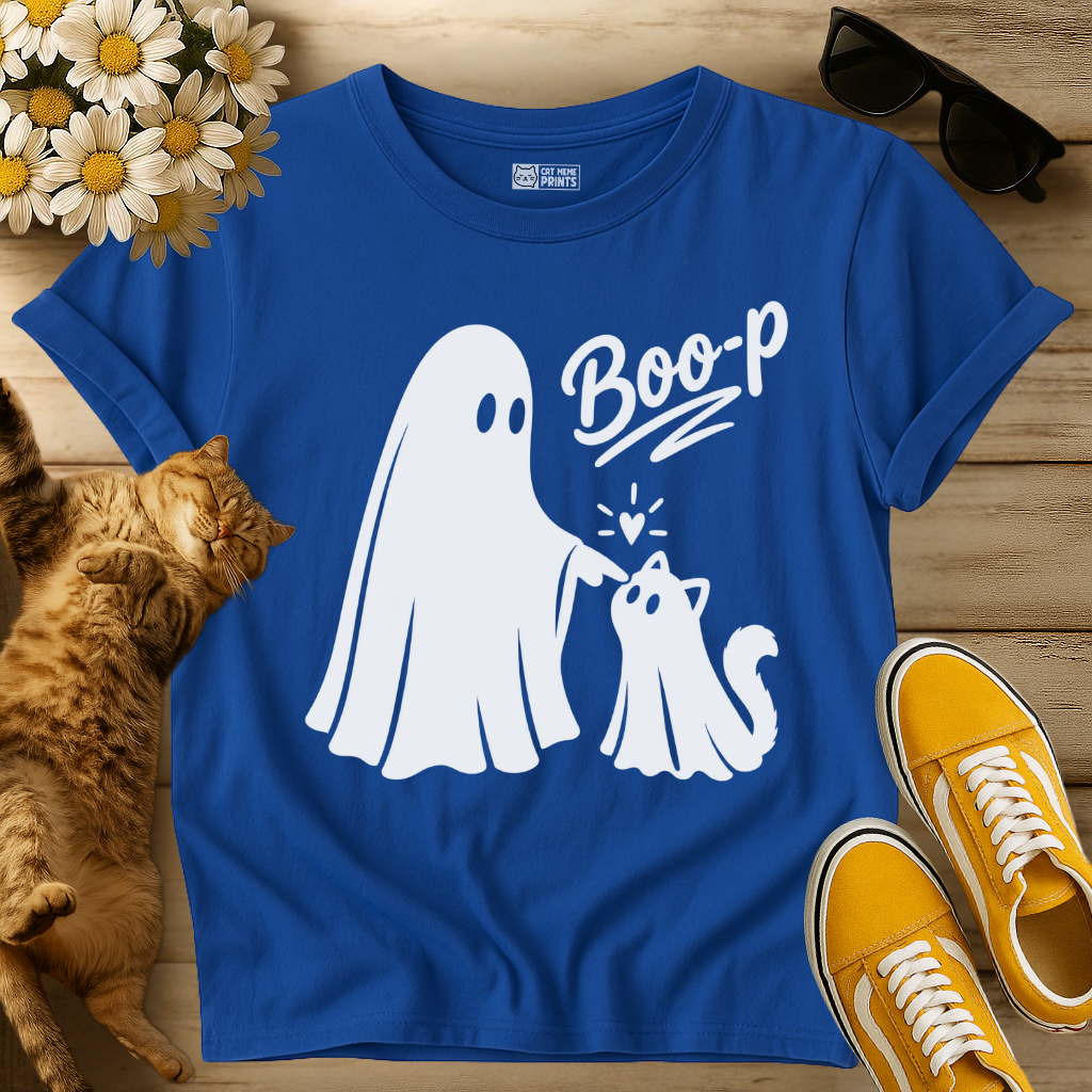 Boo-p Cat Ghost Boo T-Shirt