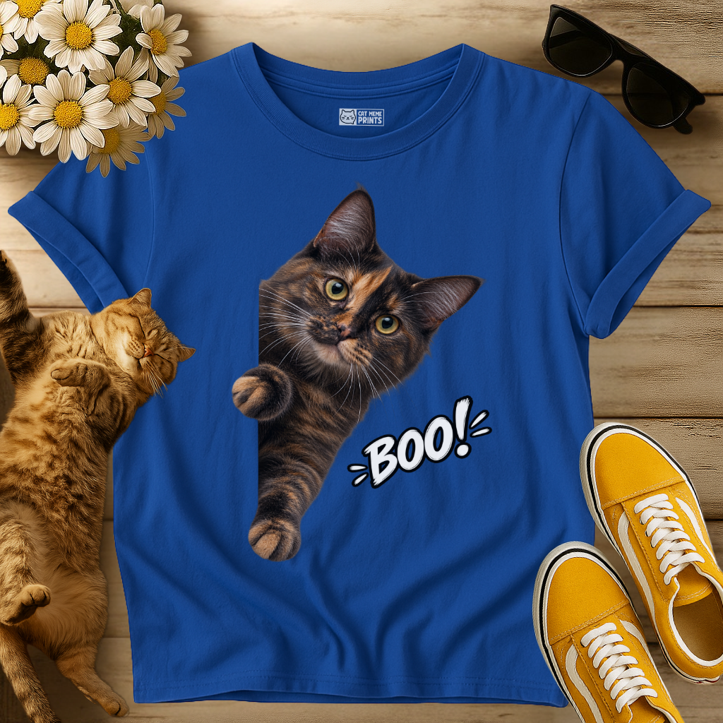 Tortoiseshell Cat Boo T-Shirt