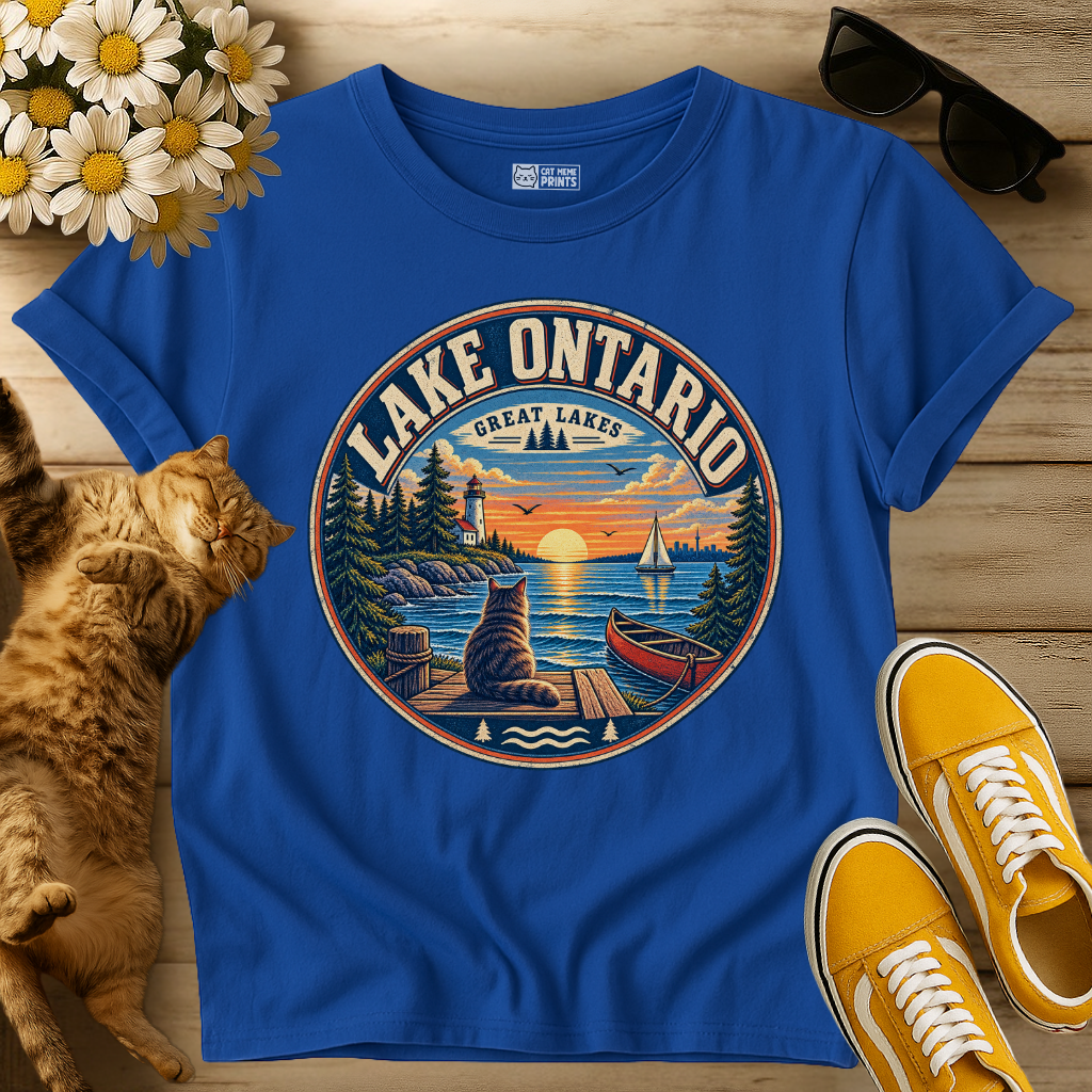 Lake Ontario Great Lakes Cat T-Shirt