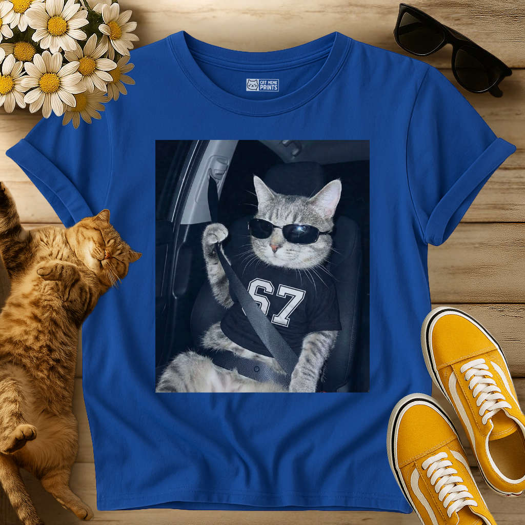 Cat Gen Alpha Wearing 67 Selfie T-Shirt