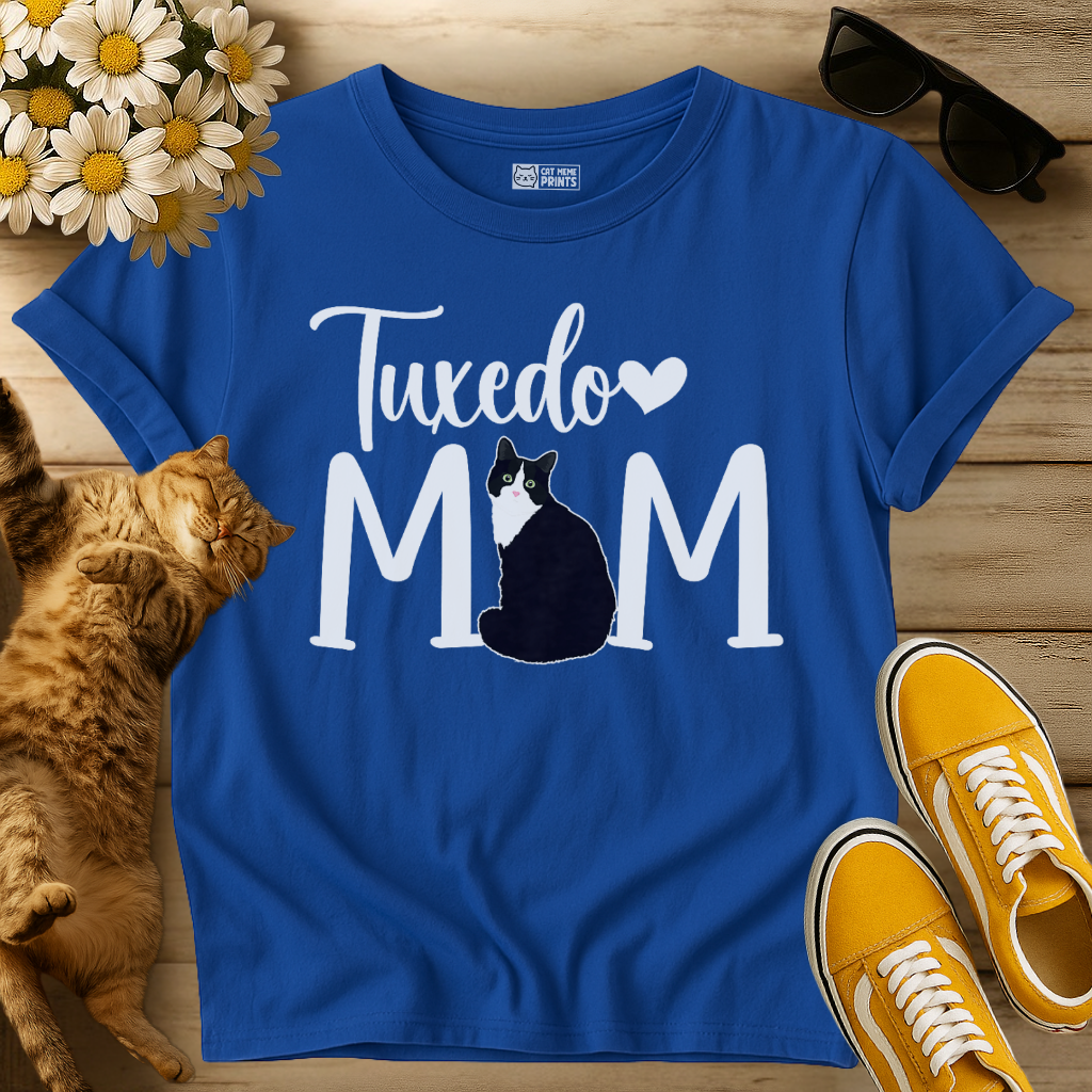 Tuxedo Cat Mom T-Shirt
