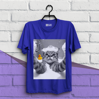 Cat Selfie in Bathtub T-Shirt