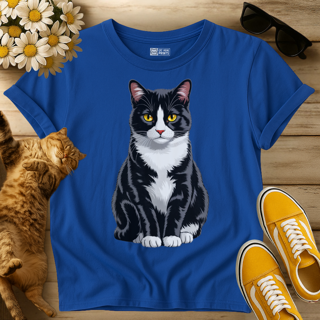 Majestic Tuxedo Cat T-Shirt