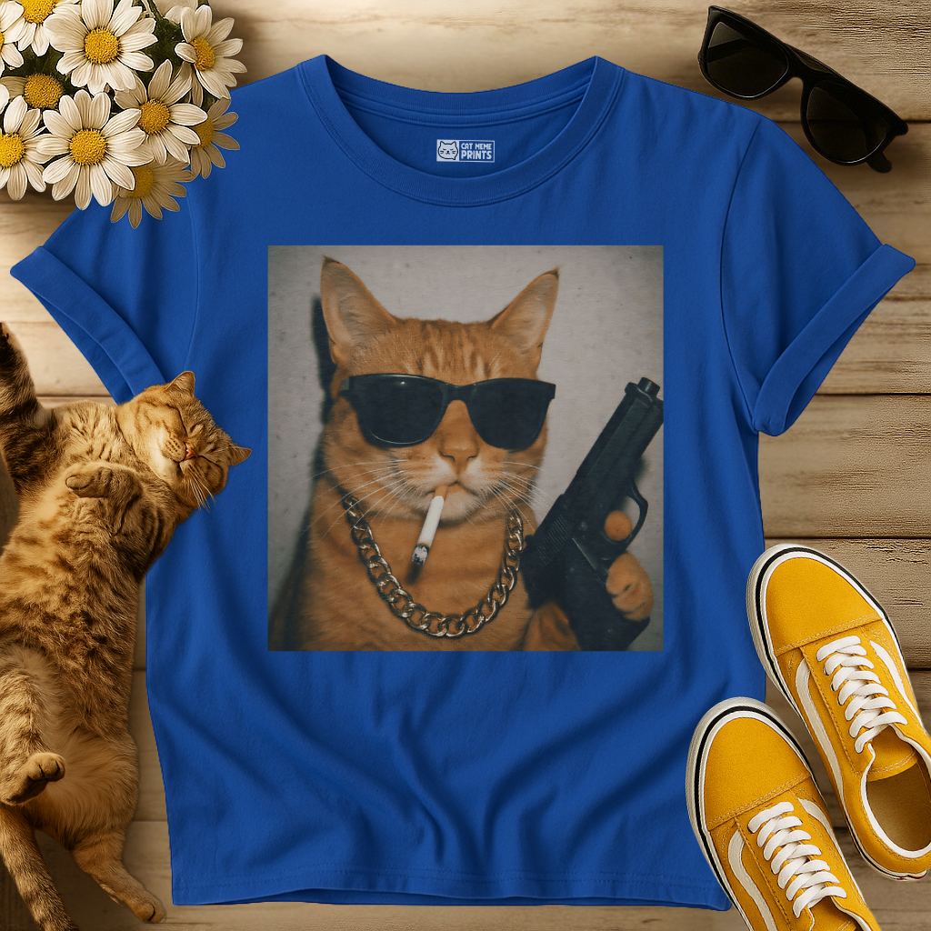 Gangster Cat Gen Z T-Shirt