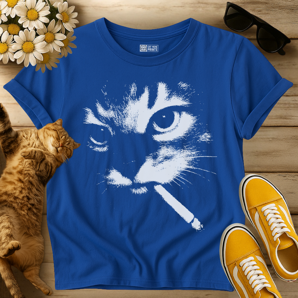 Smoking Cat T-Shirt