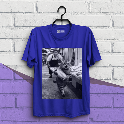 Cat Steals Fish Market T-Shirt