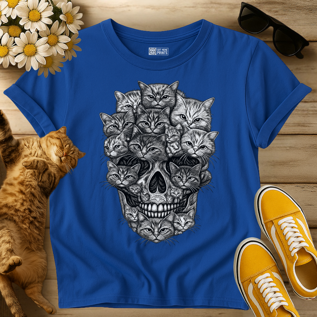 A Skull But It's Cats T-Shirt