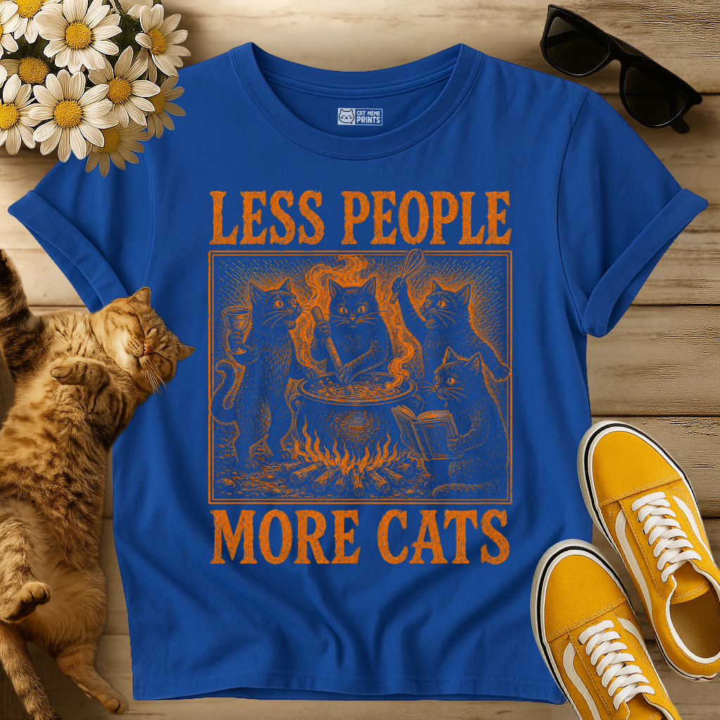 Less People More Cats T-Shirt