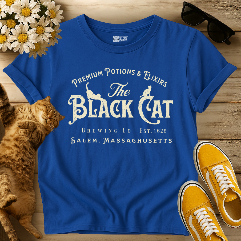 The Black Cat Witchy Salem Est 1626 T-Shirt