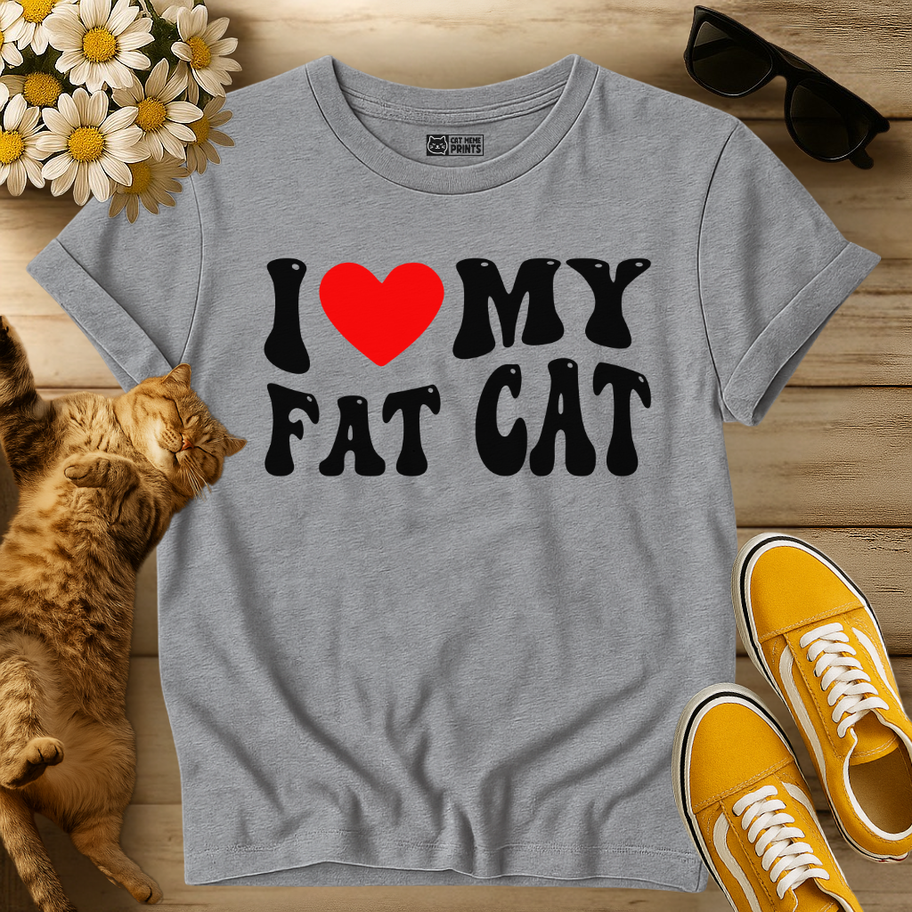 I Love My Fat Cat T-Shirt