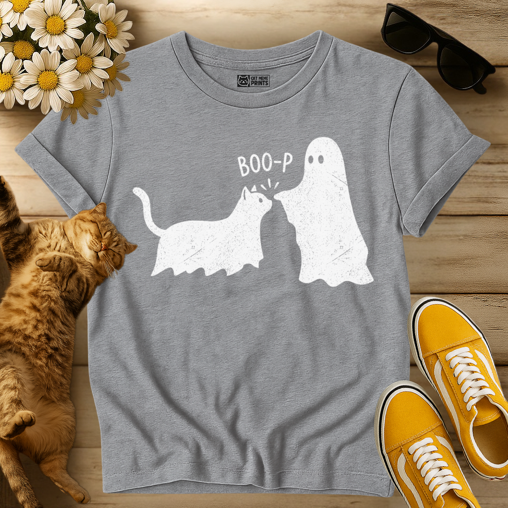 Boo-p Cat Ghost T-Shirt
