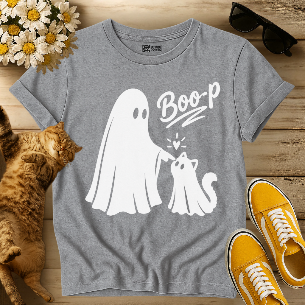 Boo-p Cat Ghost Boo T-Shirt