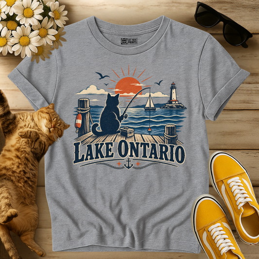 Lake Ontario Cat Fishing T-Shirt