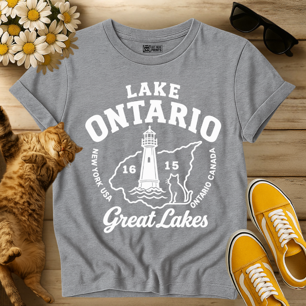 Lake Ontario Great Lakes 1615 Cat T-Shirt
