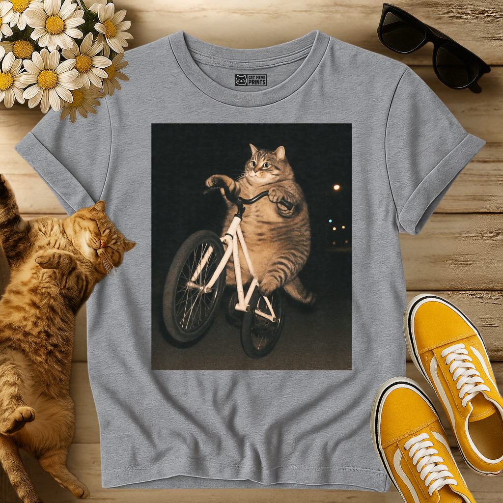 Cat On Bike T-Shirt