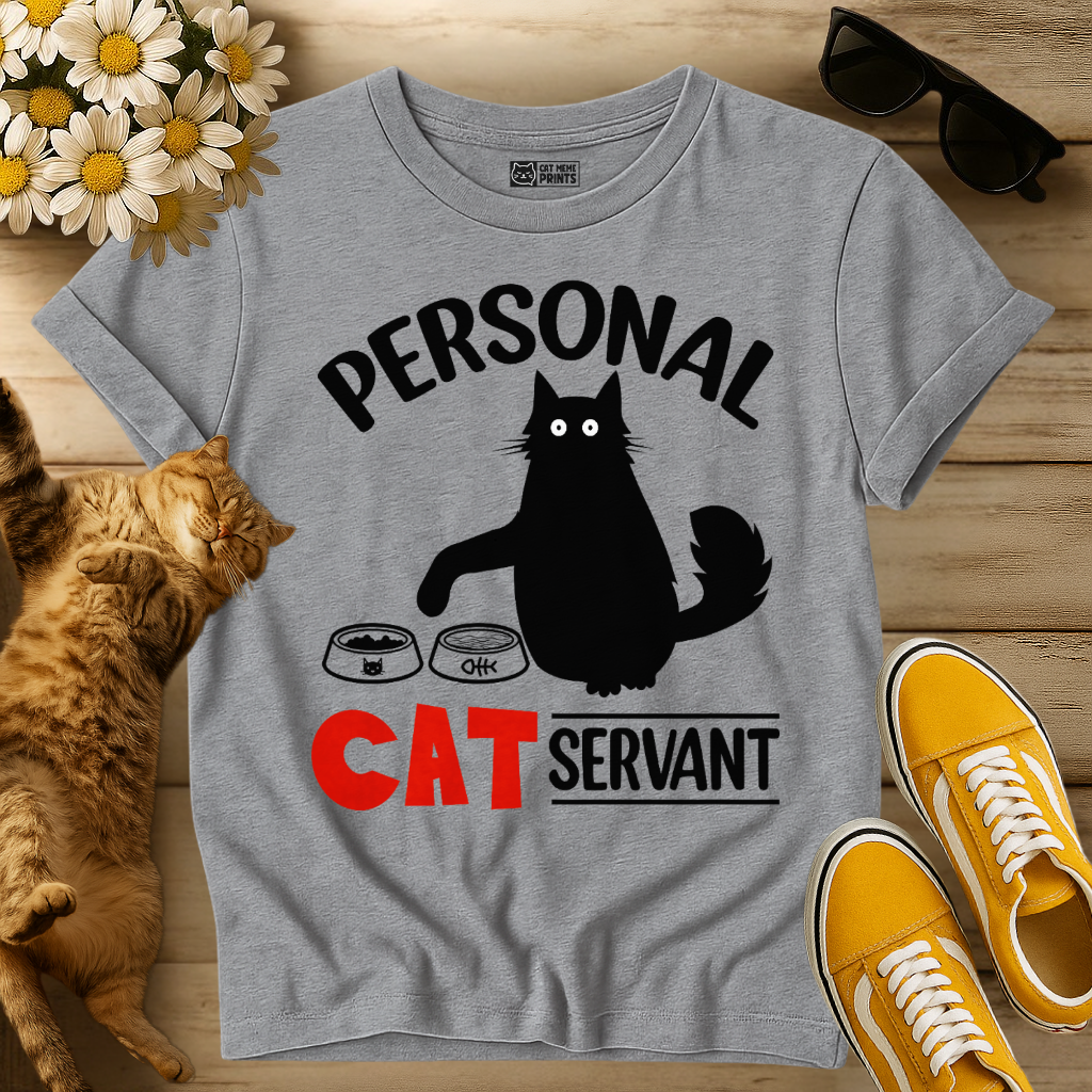 Black Cat Personal Cat Servant T-Shirt