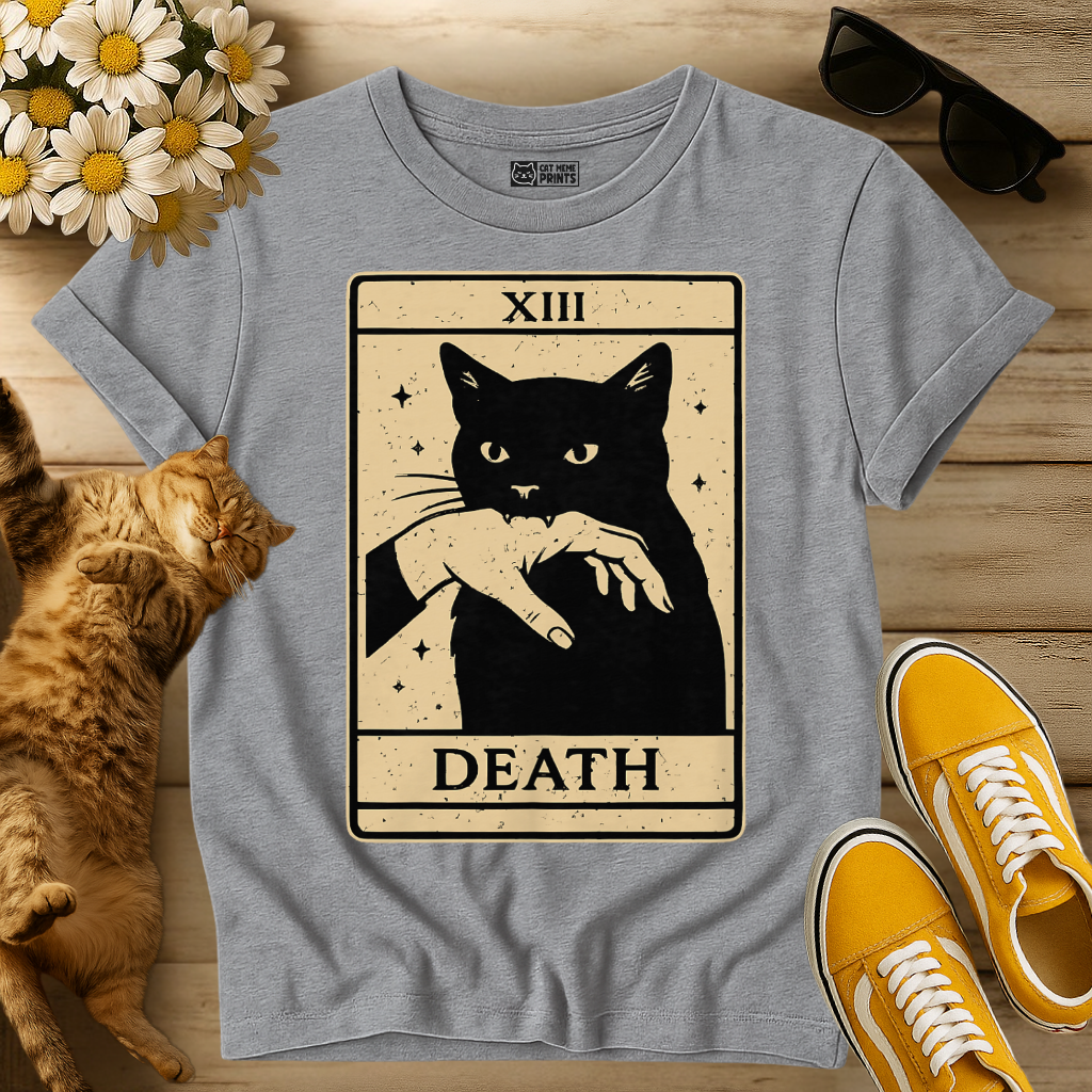 Black Cat Tarot XIII Death T-Shirt