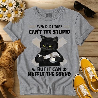 Even Duct Tape Can't Fix Stupid Cat T-Shirt