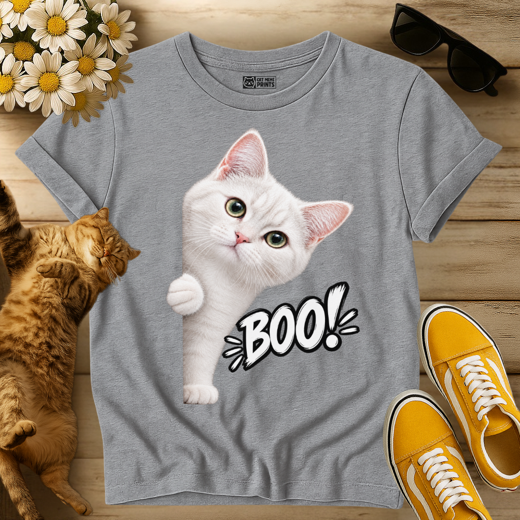 White Cat Boo T-Shirt
