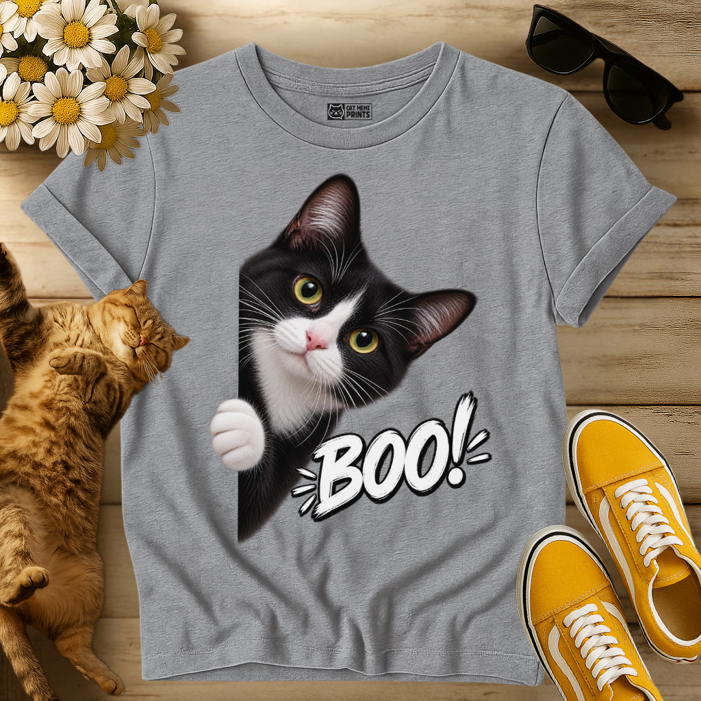 Tuxedo Cat Boo T-Shirt