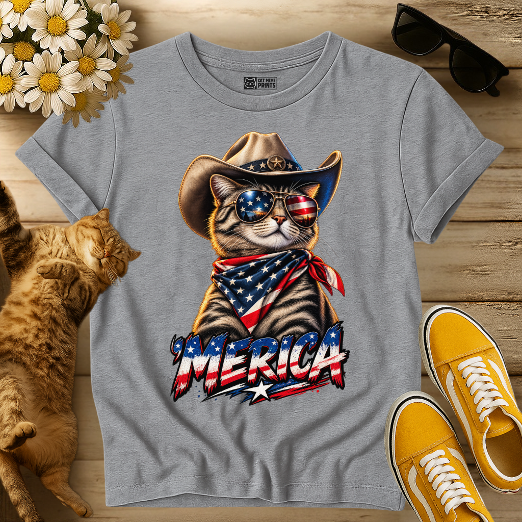 Merica Cat T-Shirt