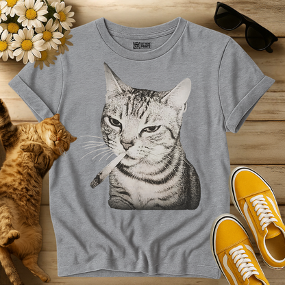 Cat Smoking Cigarette T-Shirt