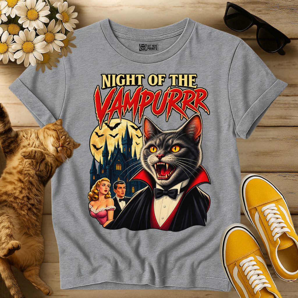 Night of the Vampurr Cat T-Shirt