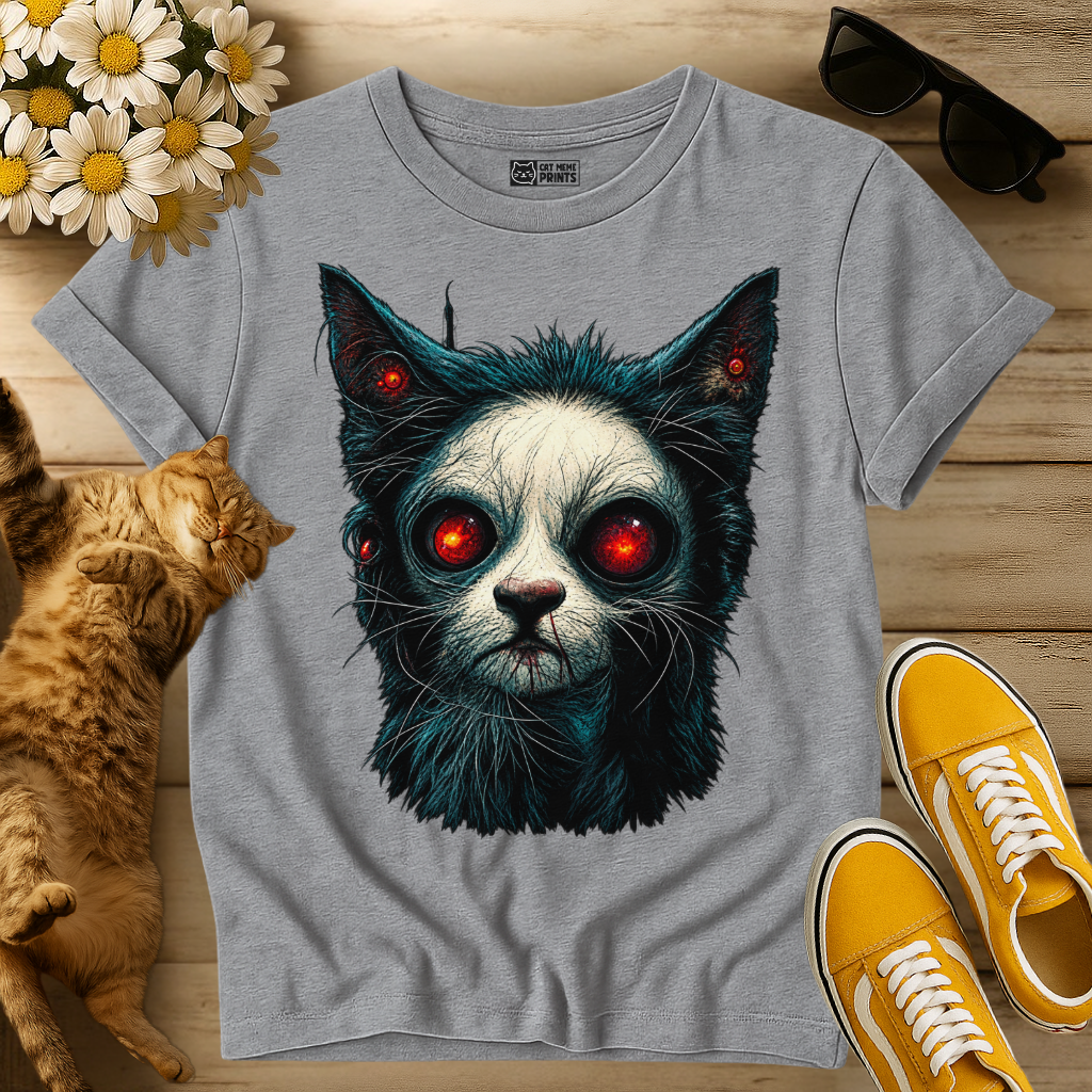 Zombie Cat Horror T-Shirt