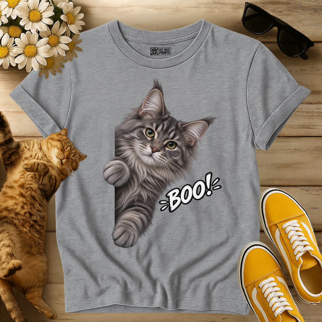 Maine Coon Cat Boo T-Shirt