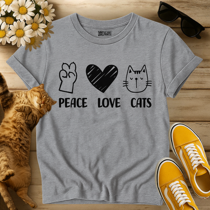 Peace Love Cats T-Shirt