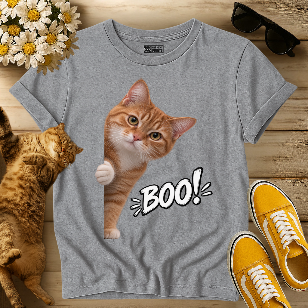 Orange Cat Boo T-Shirt
