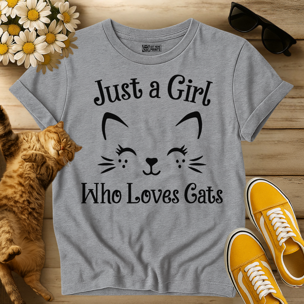 Just A Girl Who Loves Cats T-Shirt