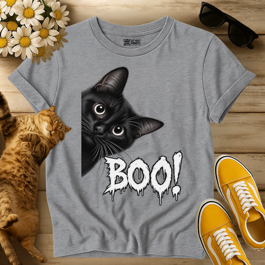 Black Cat Boo T-Shirt
