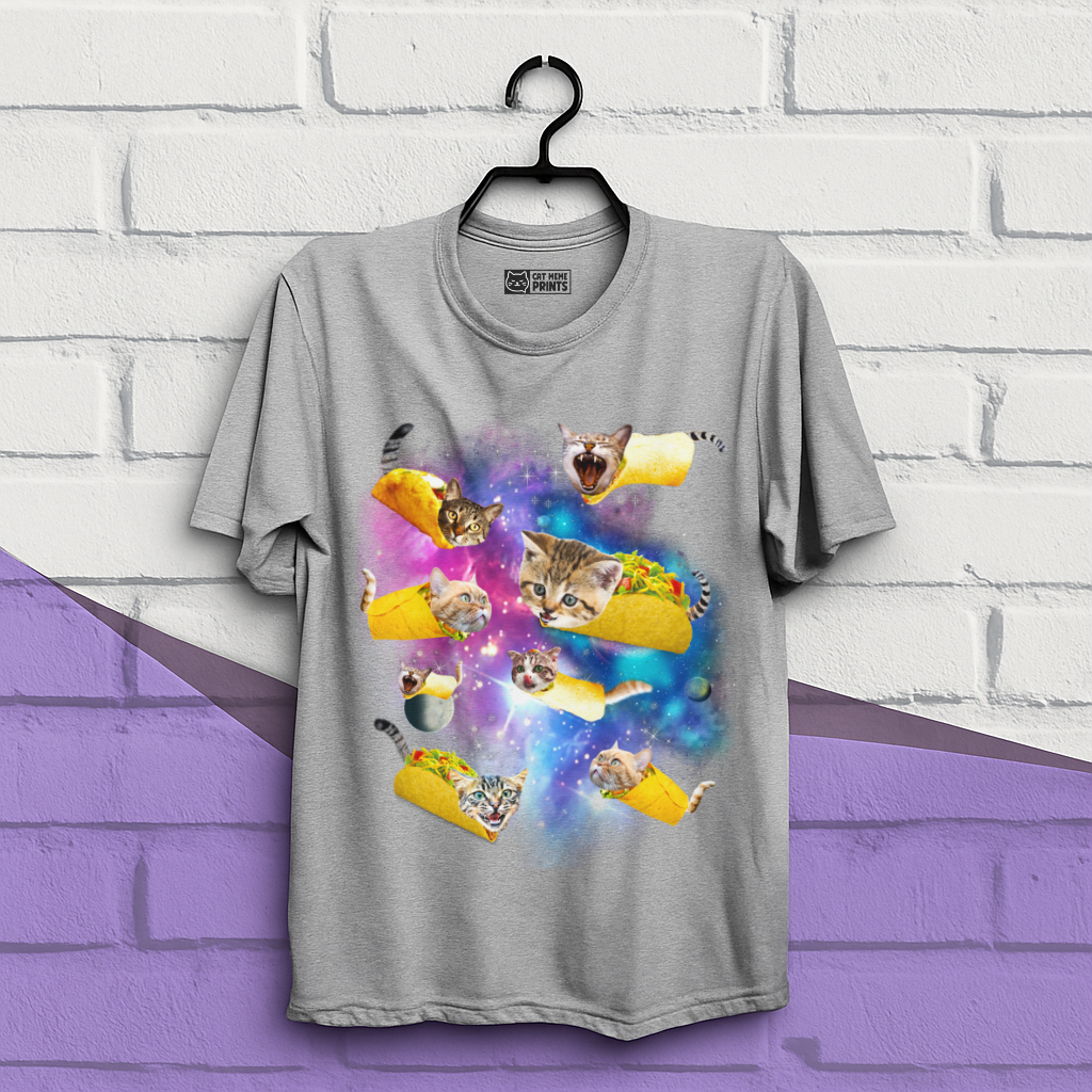 Taco Cat Space Galaxy T-Shirt