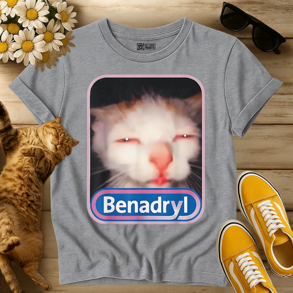 Benadryl Cat T-Shirt
