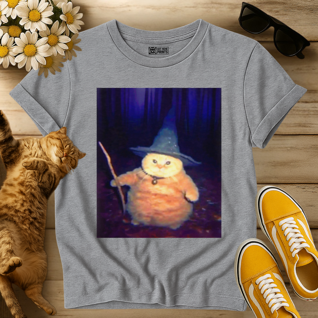 Wizard Cat Weird Halloween T-Shirt