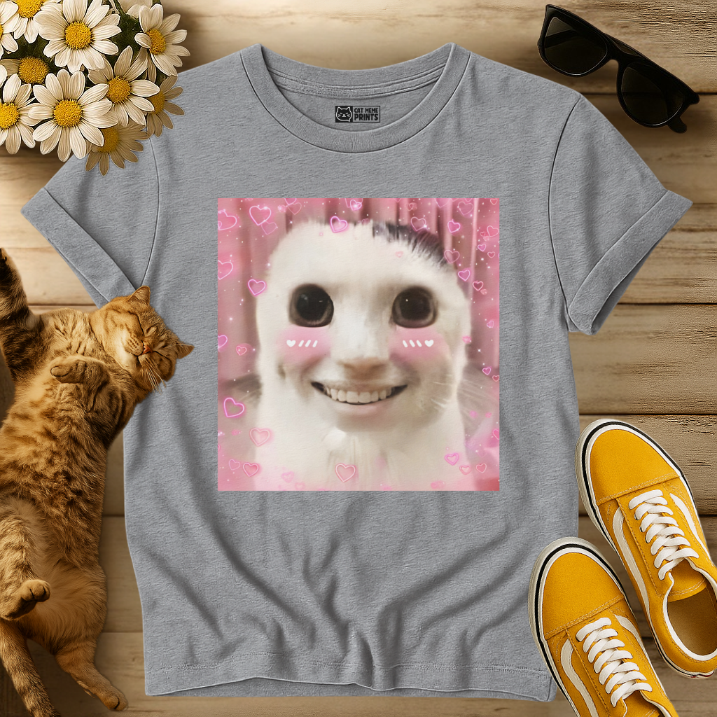 Goofy ahh Cat Meme T-Shirt
