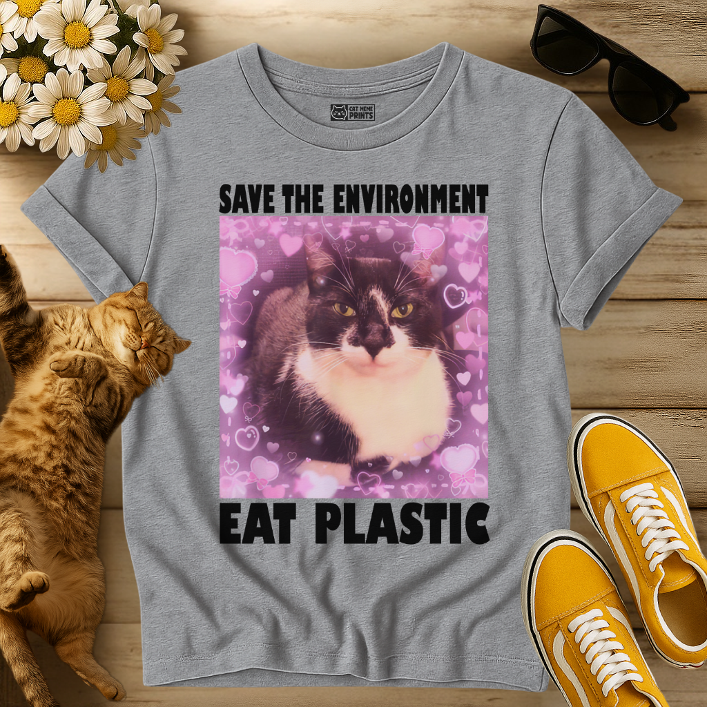 Save The Environment Eat Plastic T-Shirt