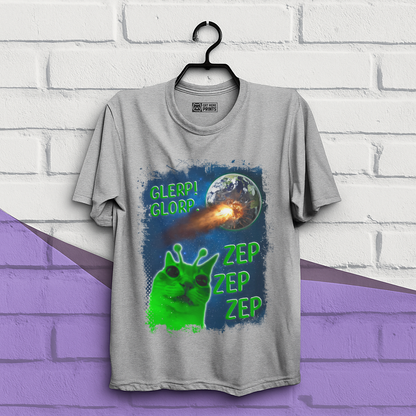 Glerp Glorp Zep Alien Cat T-Shirt