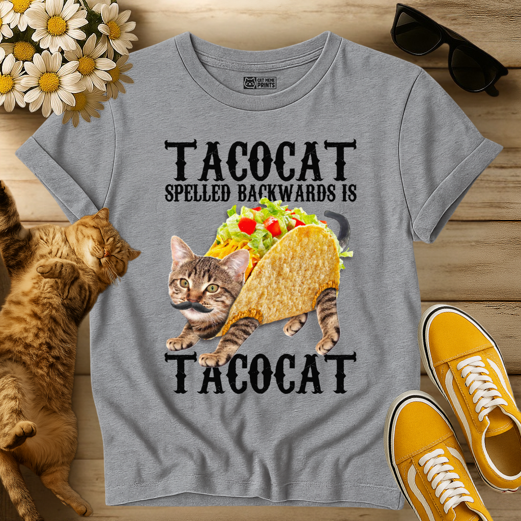 Taco Cat Spelled Backwards is Tacocat T-Shirt