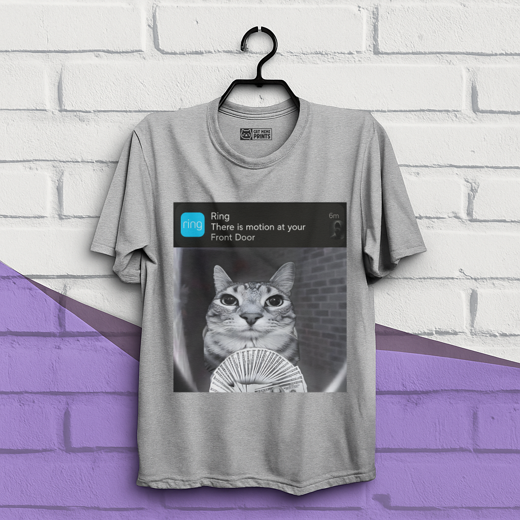 Ring Cat with Motion Meme T-Shirt