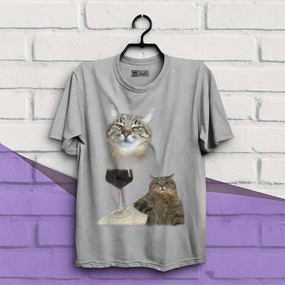 Cat Drinking Meme T-Shirt
