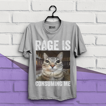 Rage is Consuming Me Cat Meme T-Shirt
