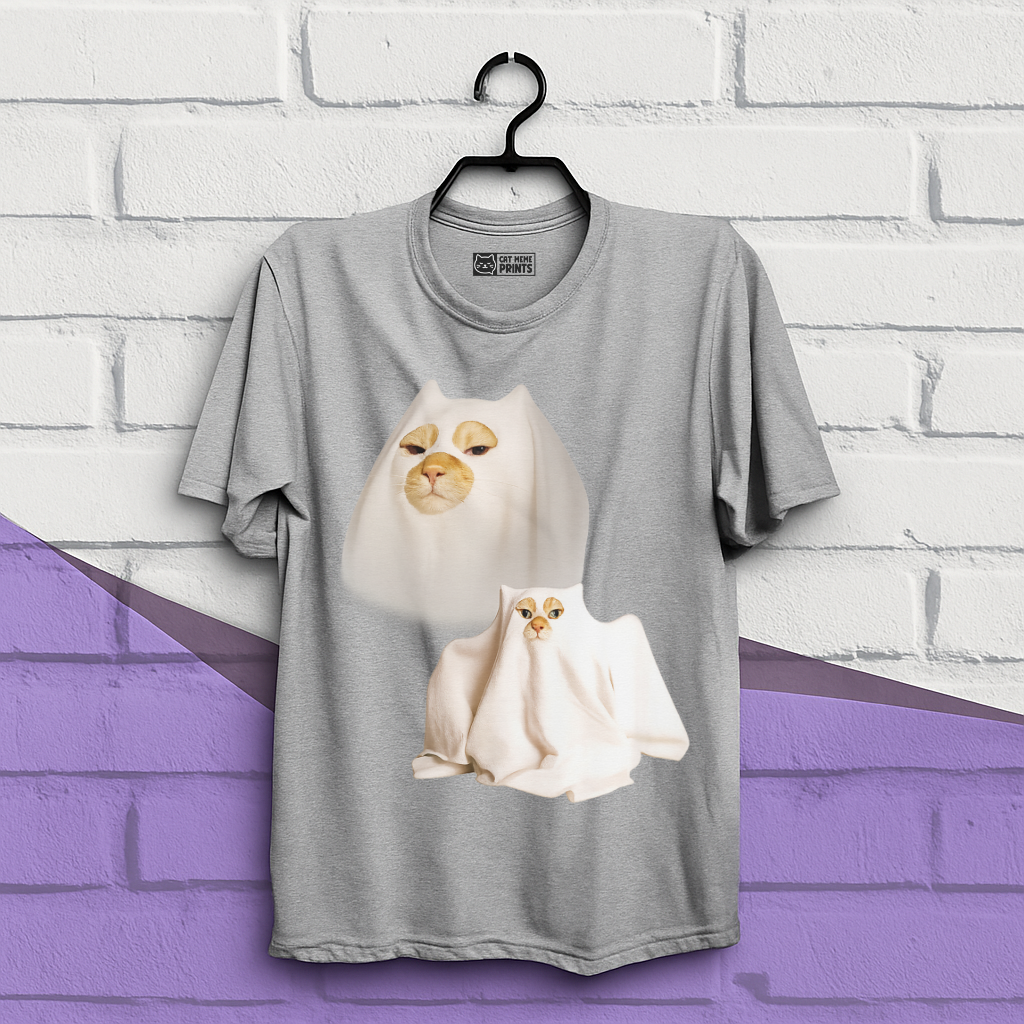 Ghost Cat Meme T-Shirt