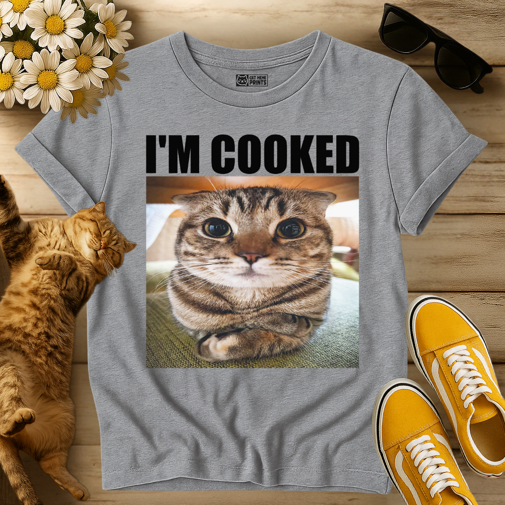 I'm Cooked Cat Meme T-Shirt
