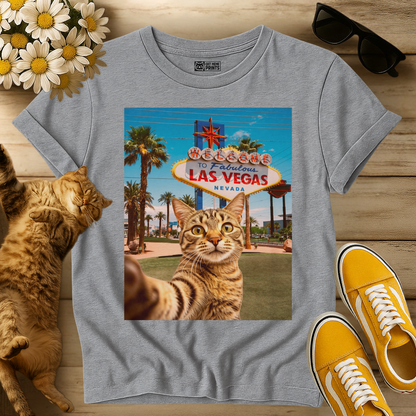 Cat Selfie Las Vegas T-Shirt