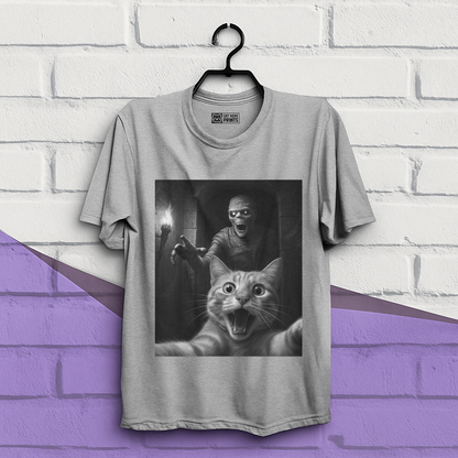 Cat Selfie with a Mummy T-Shirt