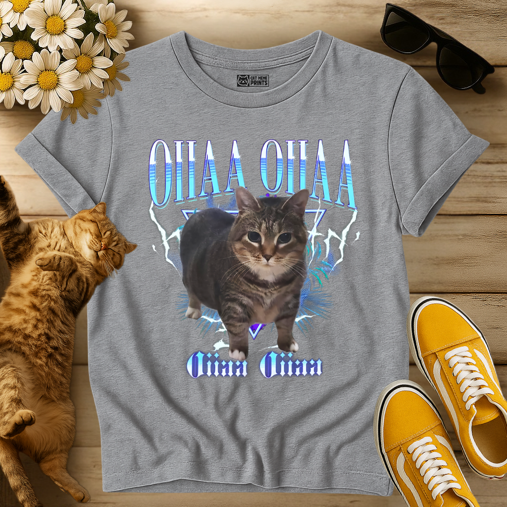 Spinning Cat Oiiaa Oiiaa T-Shirt